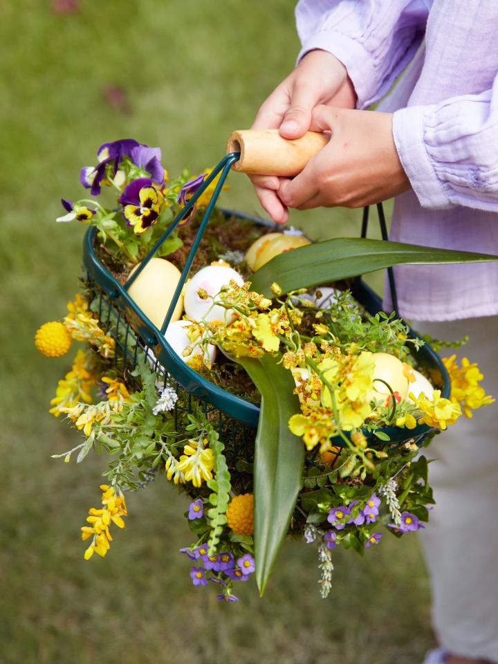 paasmandje planten bloemen diy | mooiwatplantendoen