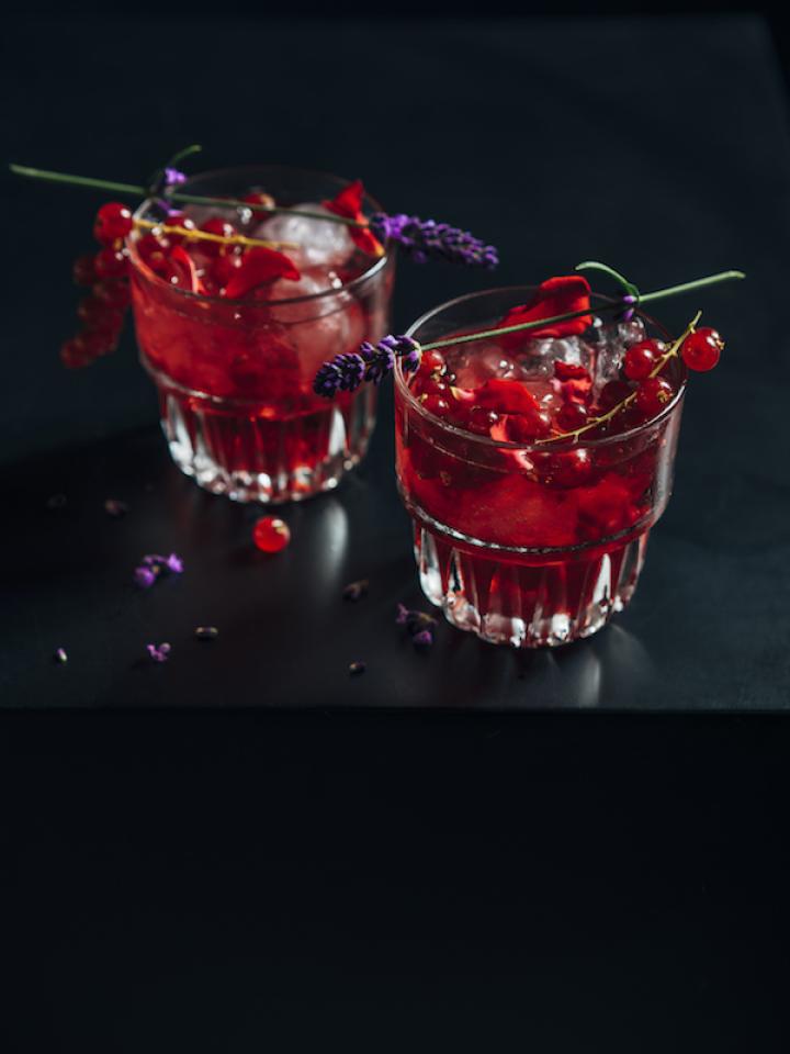 kerstcocktail | eetbare bloemen | cocktail kerst