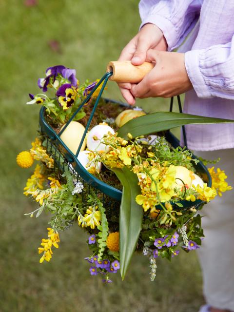 paasmandje planten bloemen diy | mooiwatplantendoen